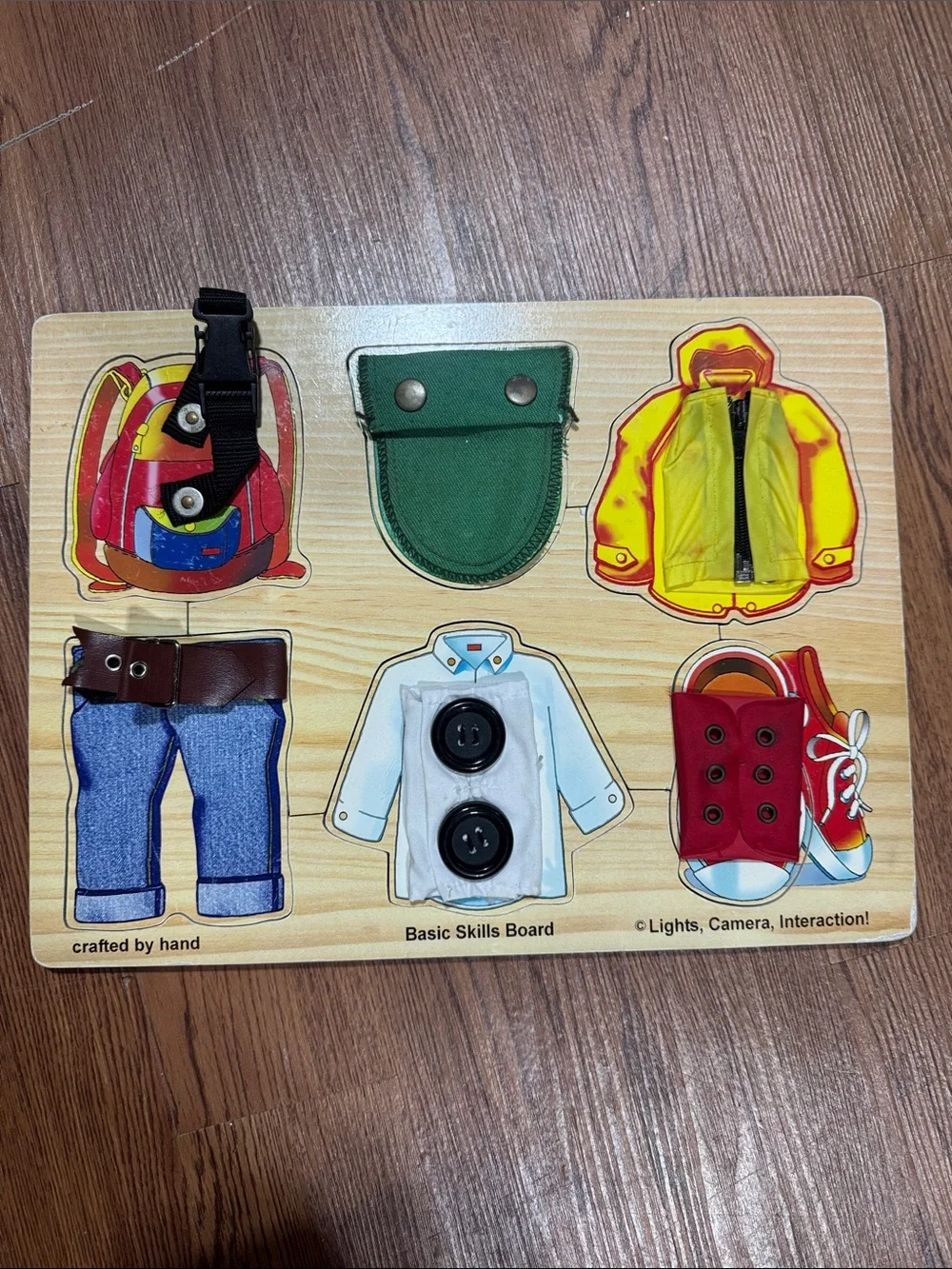 Basic Skills Board Kids Dressing Activity - Multicolor